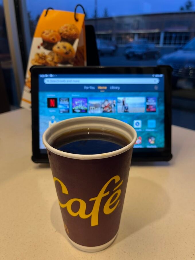 Day #1057 – (Mon., Jul. 20, 2026) – (ChatGPT #0443 – +Splenda!) (-19.5 lbs.) 2026-07-20 - McD Coffee + 2 Splendas